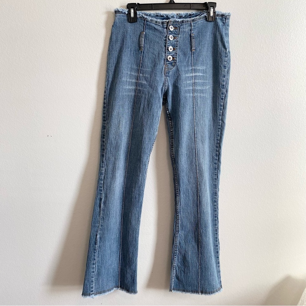 Carolina Blues 90s Y2k Button Fly Stretch Mid Rise Bratz Bootcut Jeans Size 12
